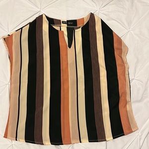 Small short sleeve, striped, blouse